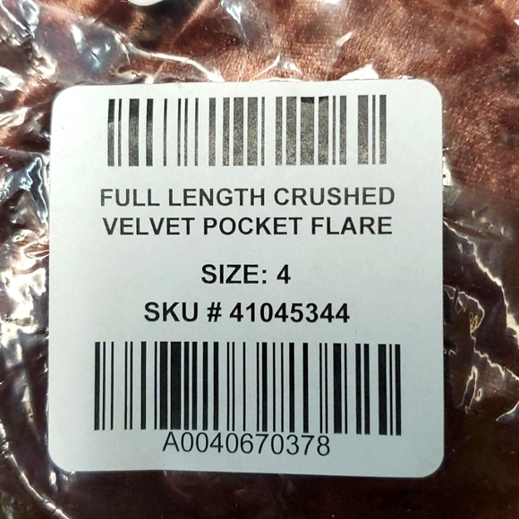 ❤️NWT VINTAGE TORRID VELVET FLARE LEGGING - ROOT BEER - POCKETS PLUS SIZE - Picture 14 of 14